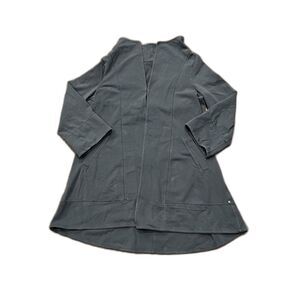 Neon Buddha Jacket Women’s XS Gray Open Pockets 3/4 Sleeves Cardigan